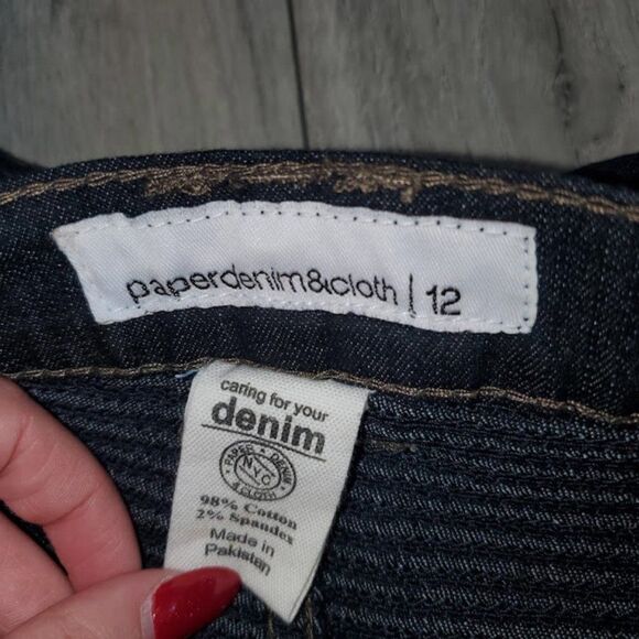 Paper Denim & Cloth Boys Blue Straight Leg Classic Skinny Denim Jeans Size 12 - Picture 4 of 5